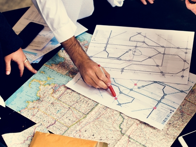 What does advance and route planning include